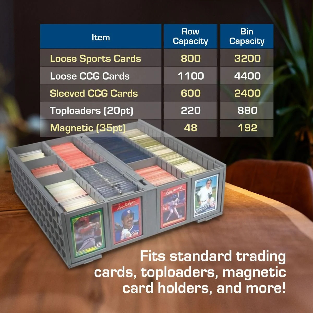 Collectible Card Bin - 3200 - Gray