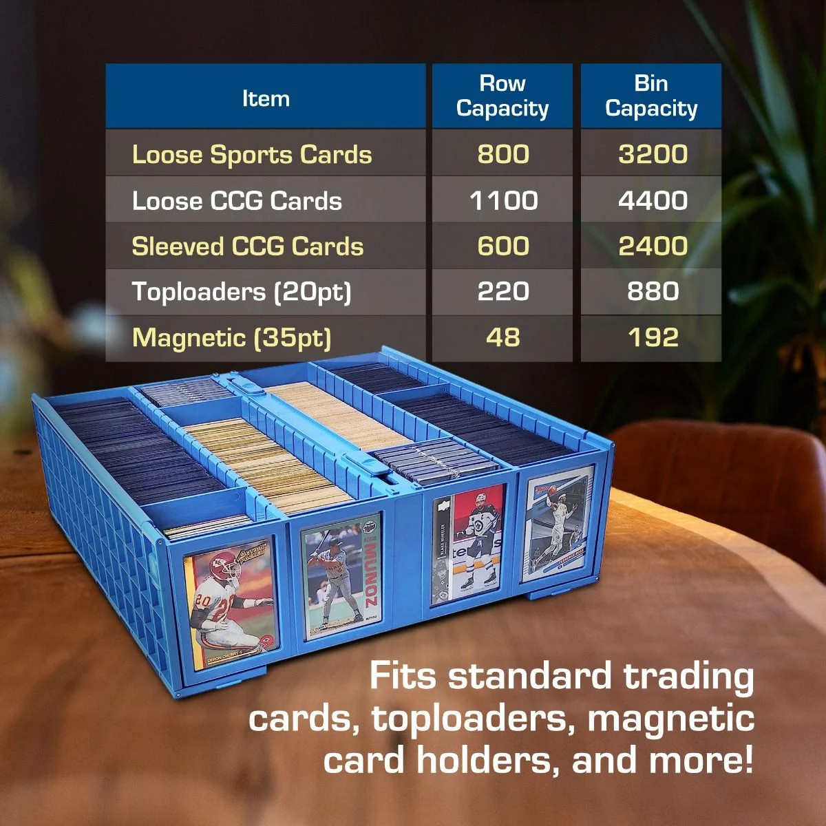 Collectible Card Bin - 3200 - Blue
