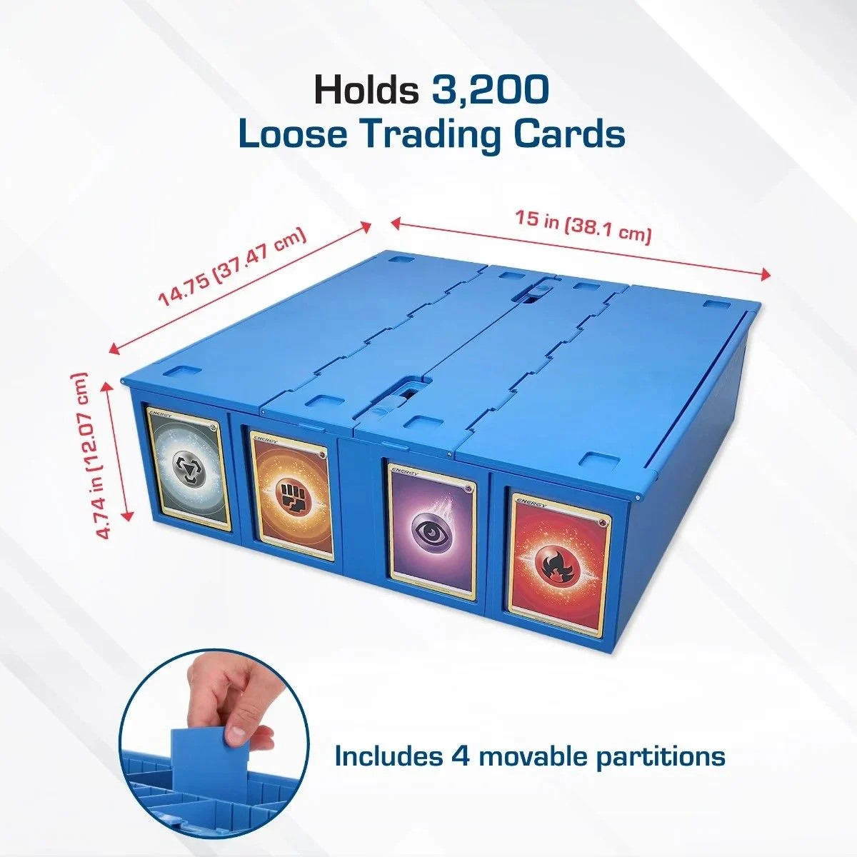 Collectible Card Bin - 3200 - Blue