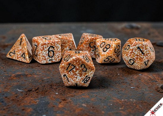 [PREORDER] 25333 - Speckled Rust Polyhedral 7-Dice Set