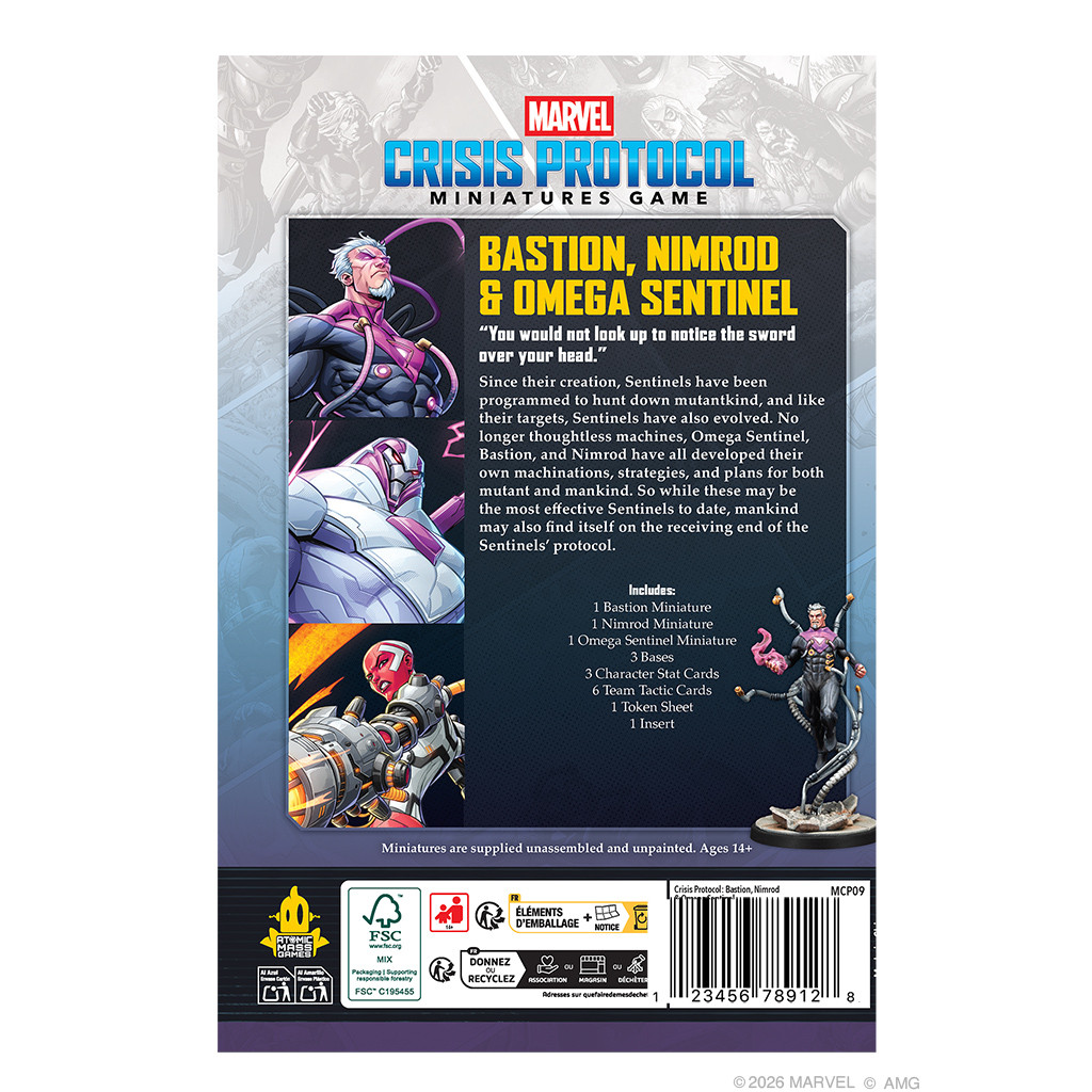MCP009 - MARVEL CRISIS PROTOCOL: BASTION, NIMROD & OMEGA SENTINEL