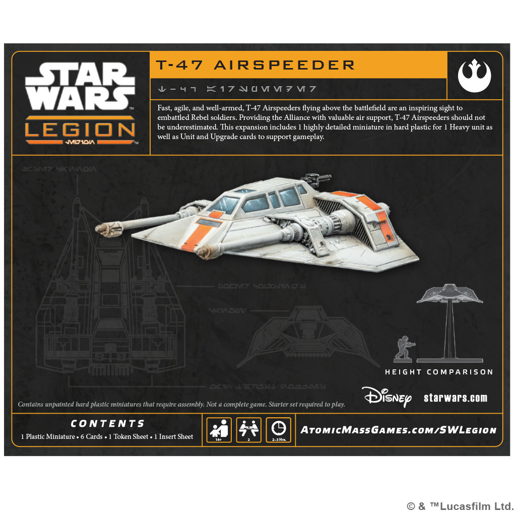SWQ017 - Star Wars Legion: T-47 Airspeeder