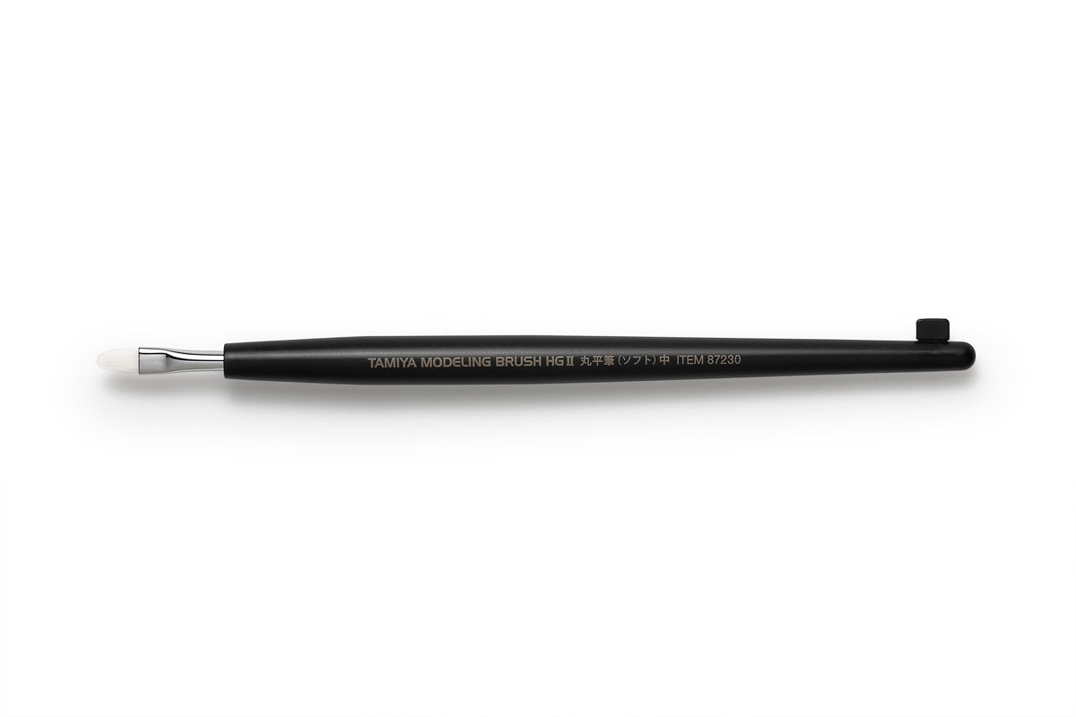Tamiya Modeling Brush HG II Rounded Flat Brush, Small - 87230