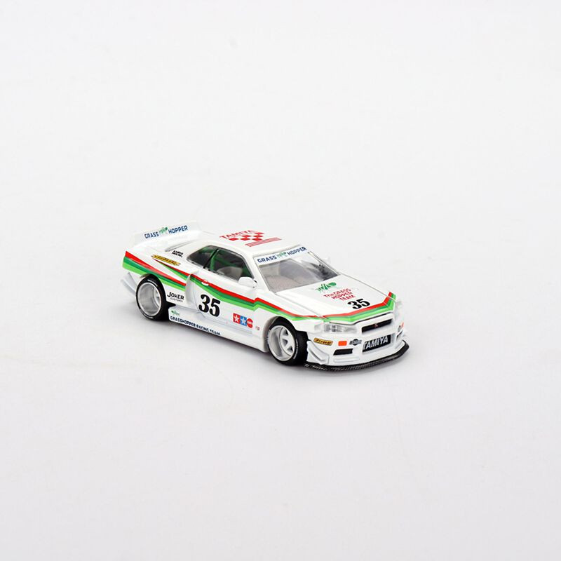 1/64 Kaido GT Nissan Skyline GT-R (R34) Tamiya X Kaido House “The Grasshopper” Diecast Model