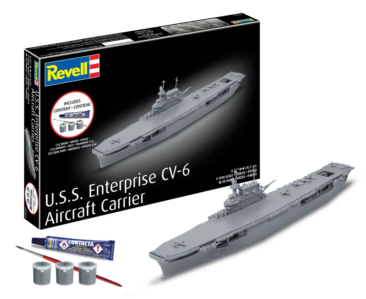 1/1200 Starter Kit USS Enterprise CV-6