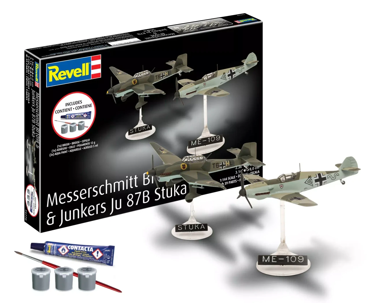 1/72 Starter Kit Messerschmitt Bf109E & Ju87B Stuka