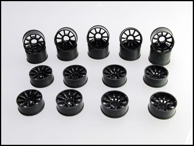 Mini-Z 2WD Machine Cut 10 Spoke Rear Wheel R2 Black
