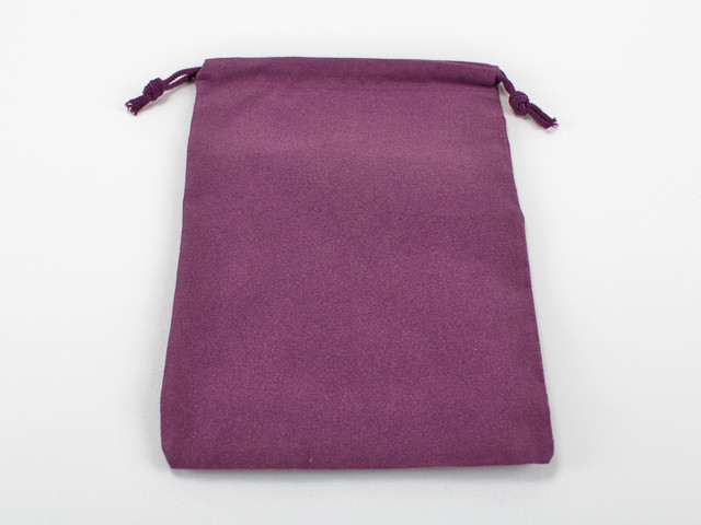 02397 - Dice Bag Suedecloth (L) Purple 5" x 7 1/2"