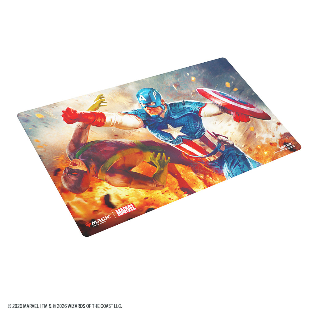 Magic: The Gathering | Marvel Super Heroes Prime Playmat - Captain America, Super-Soldier