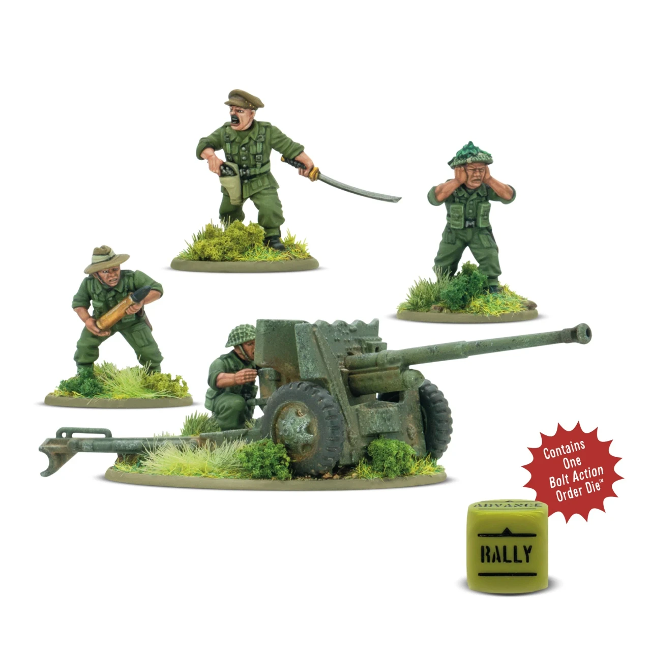 Bolt Action: British - Gurkha 6-pounder anti-tank gun