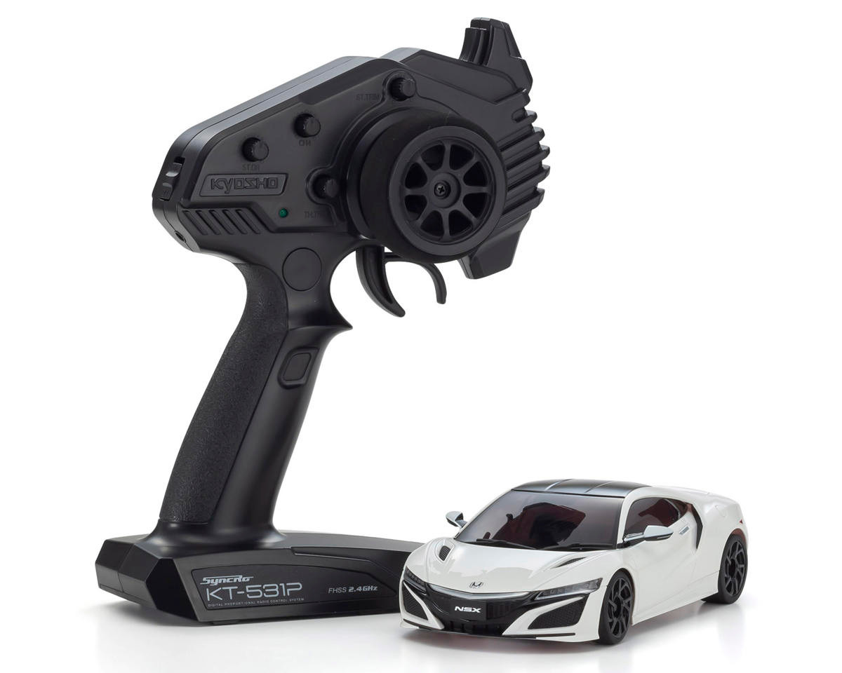 MINI-Z: RWD - MR-04 RWD Mini-Z Readyset w/Honda NSX 130R Body (White)