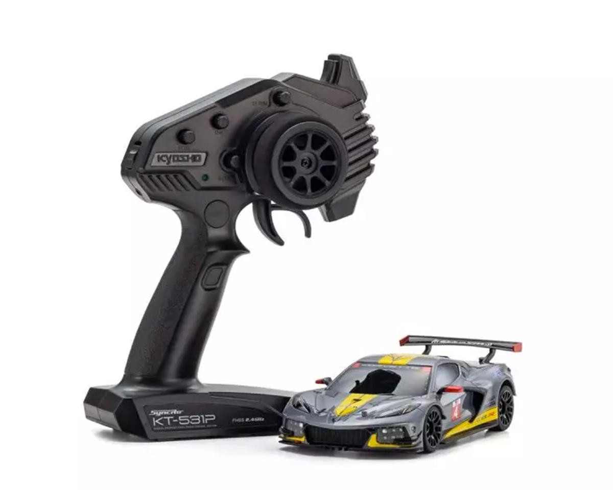 MINI-Z: RWD - MR-04 RWD Mini-Z Readyset w/Chevrolet Corvette C8.R Body (Gunmetal)