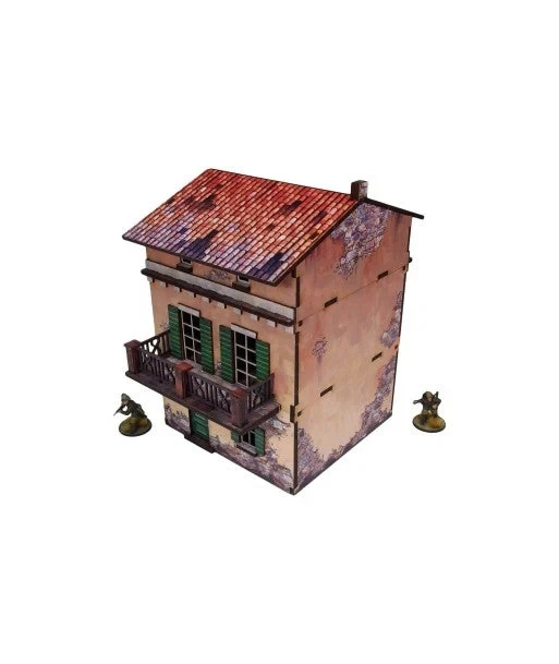 28mm Pre-Painted WWII Italy Balcony House
