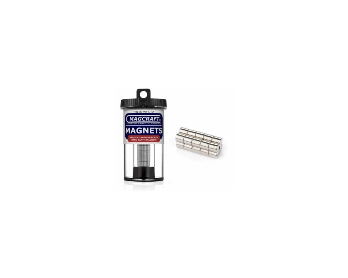 1/4-Inch by 1/4-Inch Rare Earth Rod Magnets 20-Count