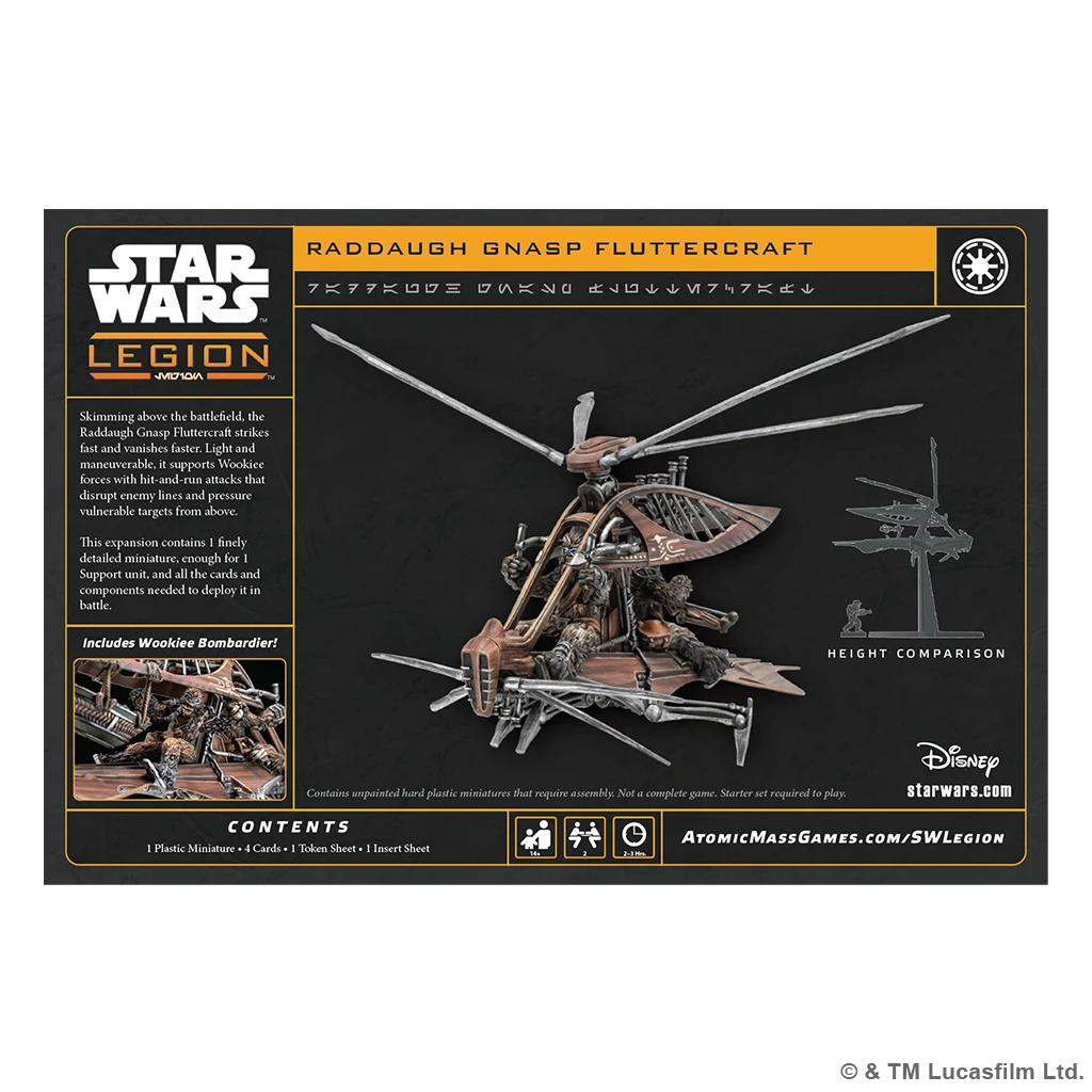 SWQ051 - Star Wars Legion: Raddaugh Gnasp Fluttercraft