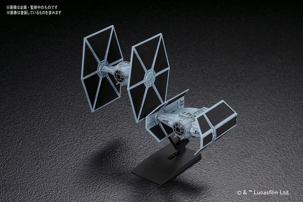 STAR WARS: VEHICLE MODEL 007 TIE ADVANCED x 1 & FIGHTER SET