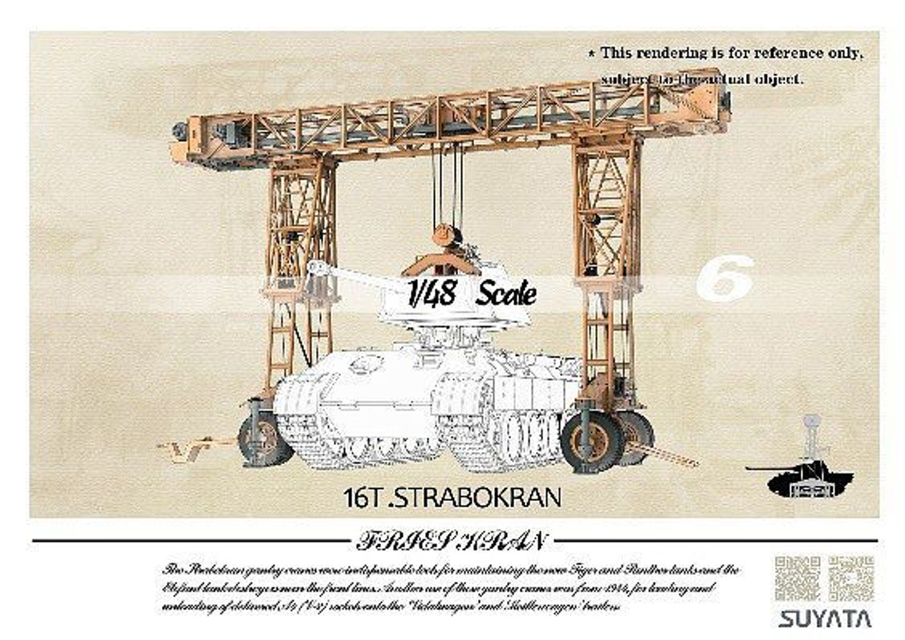 SUYNO01 1/48 Panther A (Full Interior & Zimmerit) + 16t Strabokran with Maintenance Diorama & Display Base