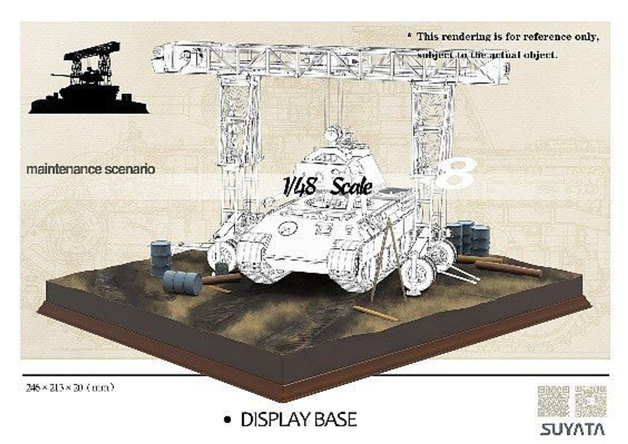 SUYNO01 1/48 Panther A (Full Interior & Zimmerit) + 16t Strabokran with Maintenance Diorama & Display Base