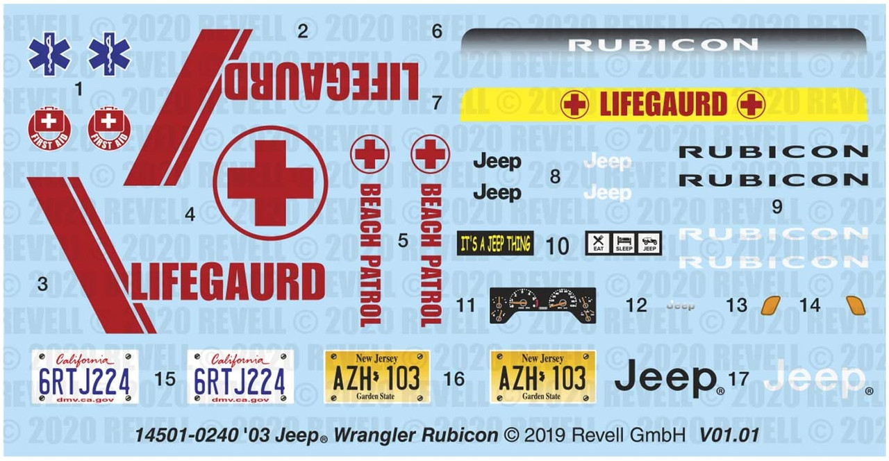1/25 Jeep Wrangler Rubicon Special Release Edition - 854501
