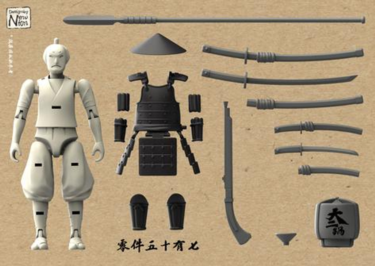 1/24 SANNSHIROU FROM THE SENGOKU-ASHIGARU WITH BLACK ARMOR