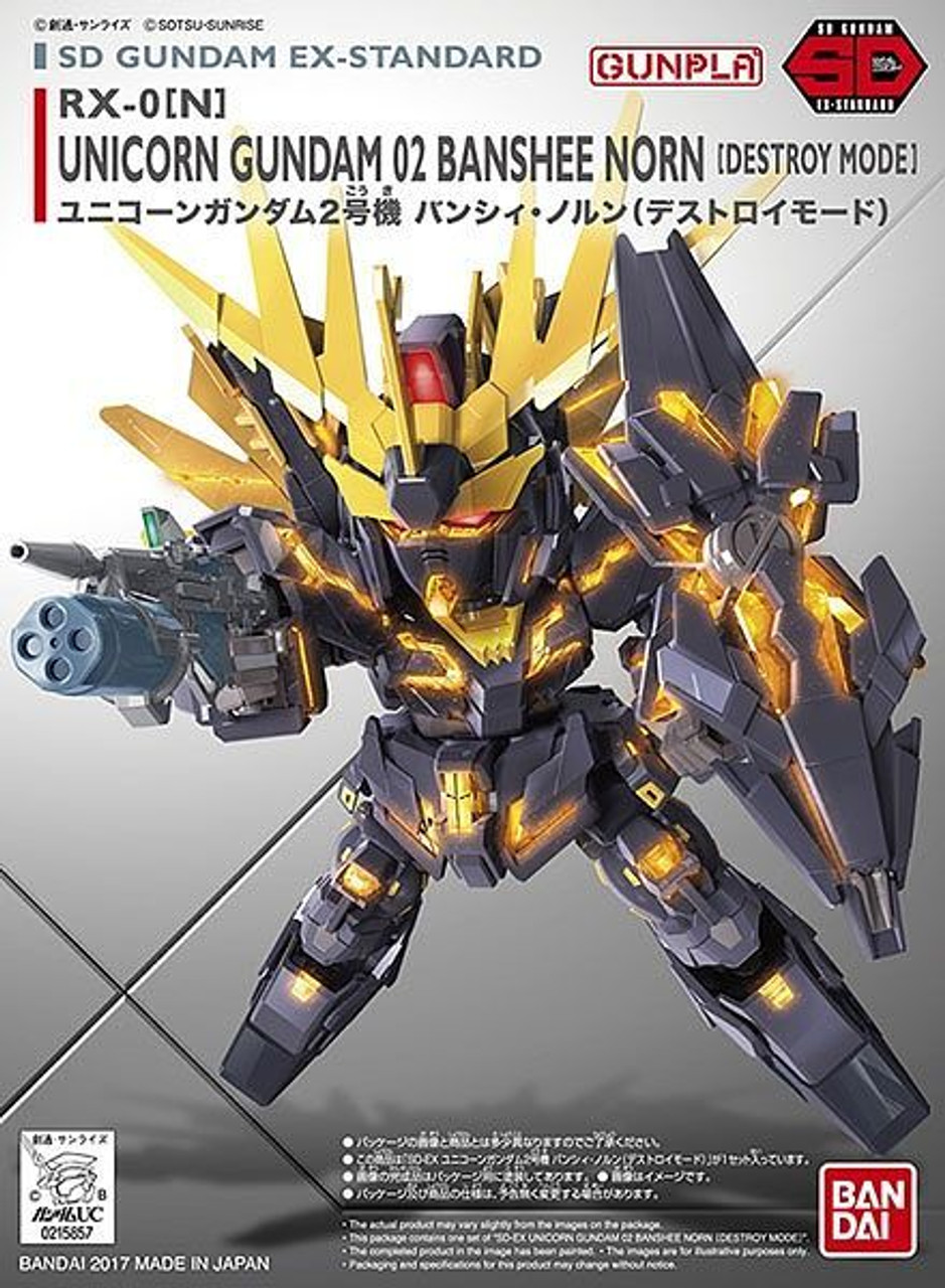 SD Gundam EX-Standard #015 Unicorn Gundam 02 Banshee Norn (Destroy Mode)