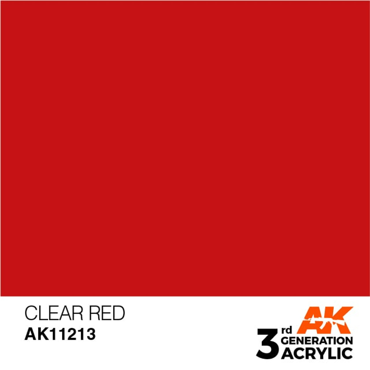 3G 213 -  Clear Red - AK11213