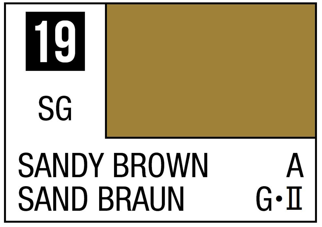 Mr. Color 019 Semi Gloss Sandy Brown 10ml, GSI