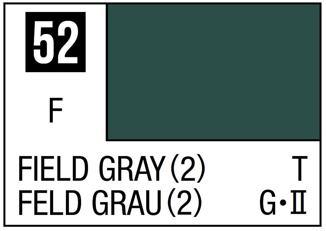 Mr. Color 052 Flat Field Grey 10ml, GSI