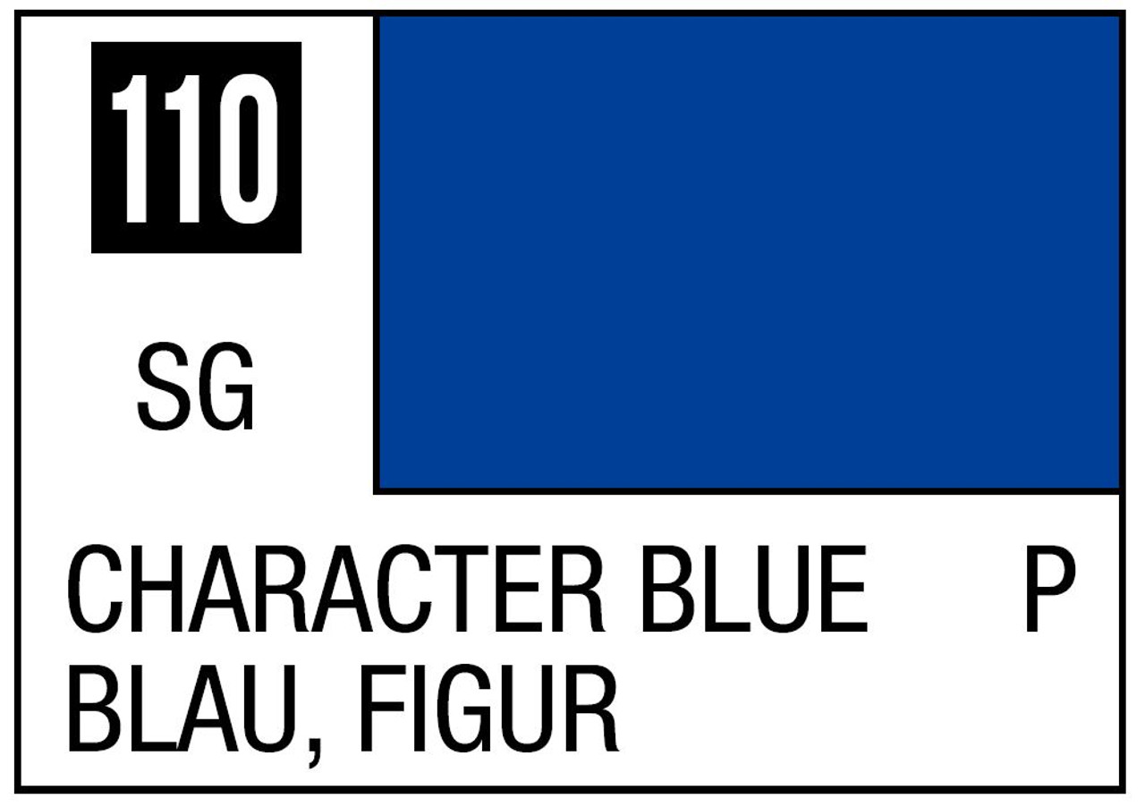 Mr. Color 110 Semi Gloss Character Blue 10ml, GSI