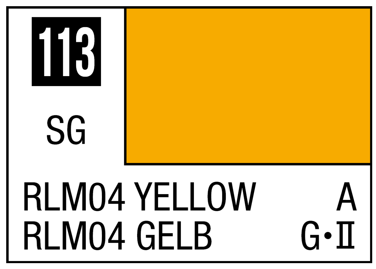 Mr. Color 113 Semi Gloss RLM04 Yellow 10ml, GSI