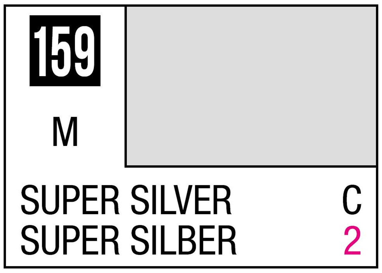 Mr. Color 159 - Super Silver (Metallic/Car) - 10ml