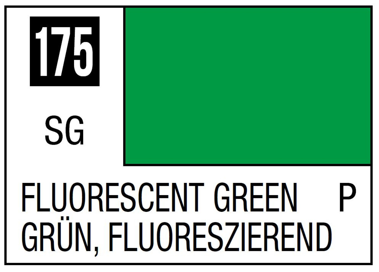 Mr. Color 175 Semi Gloss Fluorescent Green 10ml, GSI