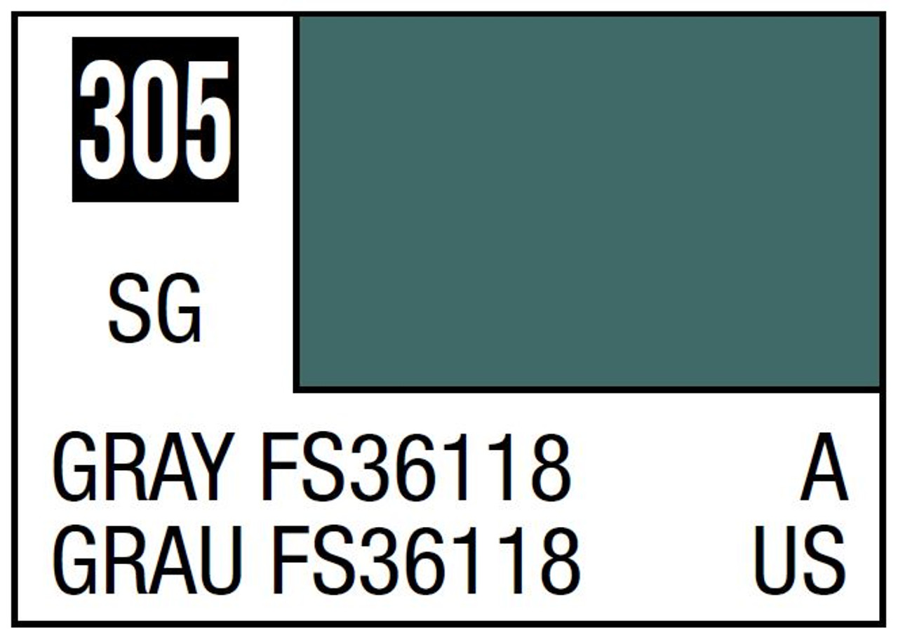 C305 Gray FS36118 (Semi-Gloss/Aircraft) - 10ml