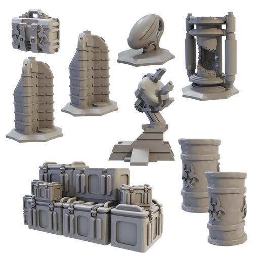 Terrain Crate: Sci-fi objectives