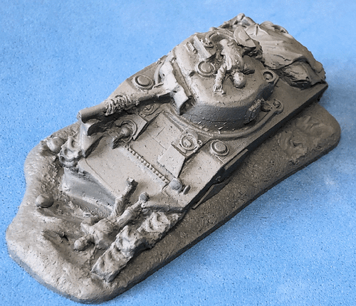 PIG080241 - DESTROYED SHERMAN (RESIN 1 PIECE)