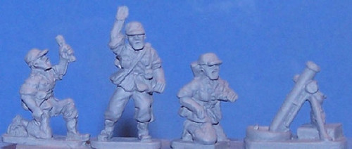PIG170121 - HARDENED MILITIA MORTARS & CREW PIG170121 - HARDENED MILITIA MORTARS & CREW