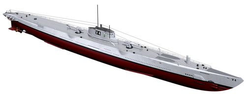 1/700 USS Argonaut V-4/SM-1/APS-1 - 700-08 1/700 USS Argonaut V-4/SM-1/APS-1 - 700-08