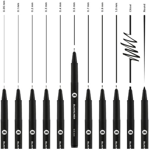 MOLOTOW BLACKLINER CHISEL TIP - 703.210