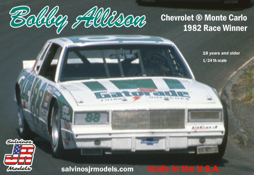 1/24 Bobby Allison Chevrolet Monte Carlo 1982 Race Winner - BAMC1982R 1/24 Bobby Allison Chevrolet Monte Carlo 1982 Race Winner - BAMC1982R