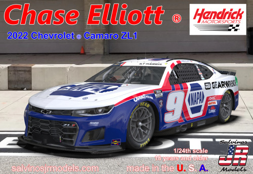 1/24 Chase Elliott 2022 Chevrolet Camaro - HMC2022CEC 1/24 Chase Elliott 2022 Chevrolet Camaro - HMC2022CEC