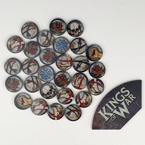 Kings of War: Game token set & Arc Template Kings of War: Game token set & Arc Template