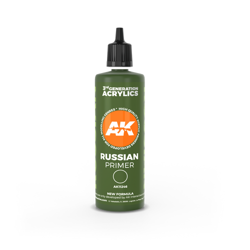 AK11246 - 3G Primer: Russian Green Primer 100ml AK11246 - 3G Primer: Russian Green Primer 100ml