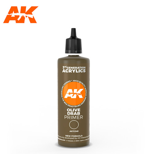 AK11249 - 3G Primer: Olive Drab Primer 100ml AK11249 - 3G Primer: Olive Drab Primer 100ml