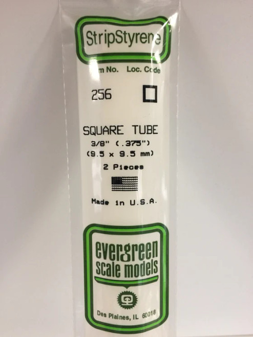 256 - SQUARE TUBE .375" 3/8" (2)