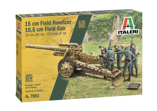 1/72 15CM FIELD HOWITZER/10.5CM FIELD GUN - ITA7082 1/72 15CM FIELD HOWITZER/10.5CM FIELD GUN - ITA7082
