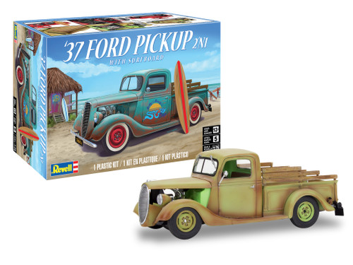 1/25 1937 Ford Pickup Street Rod with Surf Board - 854516