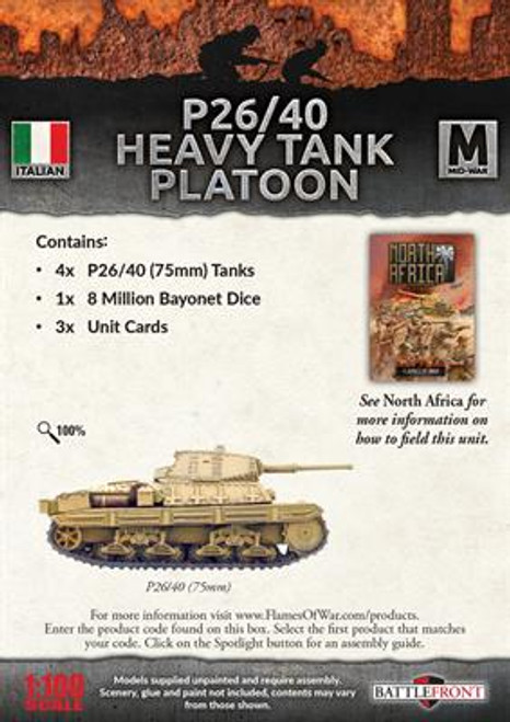 15mm P26/40 Heavy Tank Platoon - IBX21