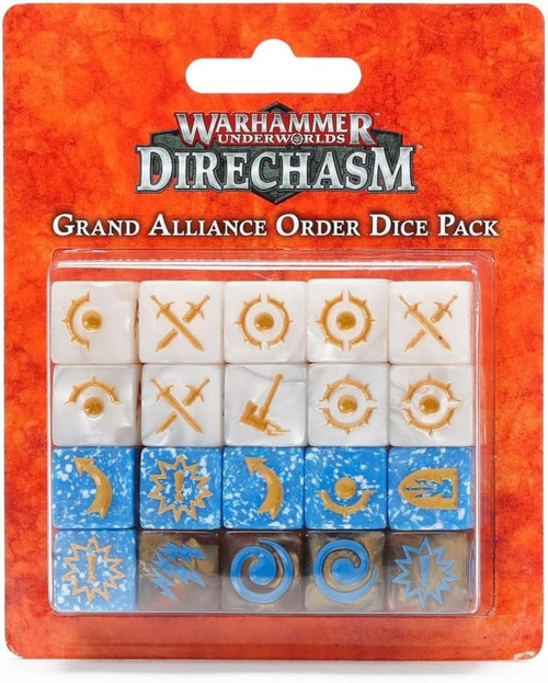 GW110-09 WARHAMMER UNDERWORLDS: GRAND ALLIANCE ORDER DICE PACK GW110-09 WARHAMMER UNDERWORLDS: GRAND ALLIANCE ORDER DICE PACK