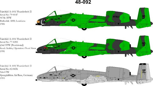 48092 - 1/48 FAIRCHILD A-10A THUNDERBOLT II 48092 - 1/48 FAIRCHILD A-10A THUNDERBOLT II