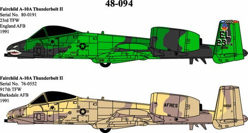 48094 - 1/48 FAIRCHILD A-10A THUNDERBOLT II